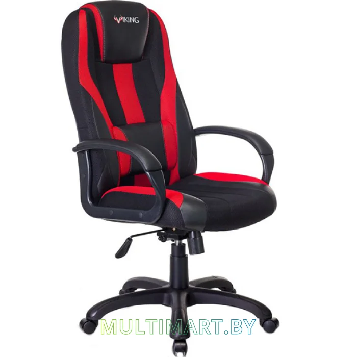 Кресло компьютерное Zombie VIKING-9/BL+RED (черный/красный)